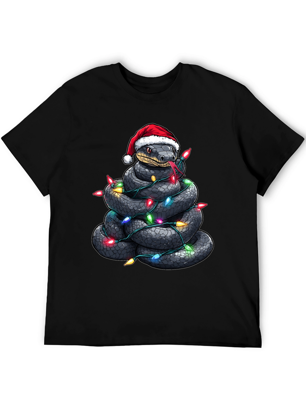 Festive Snake Christmas T-Shirt