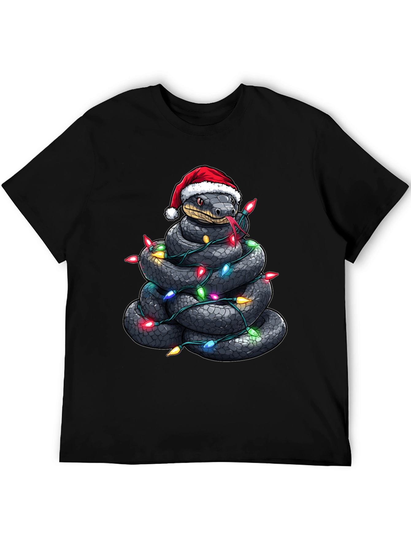 Festive Snake Christmas T-Shirt