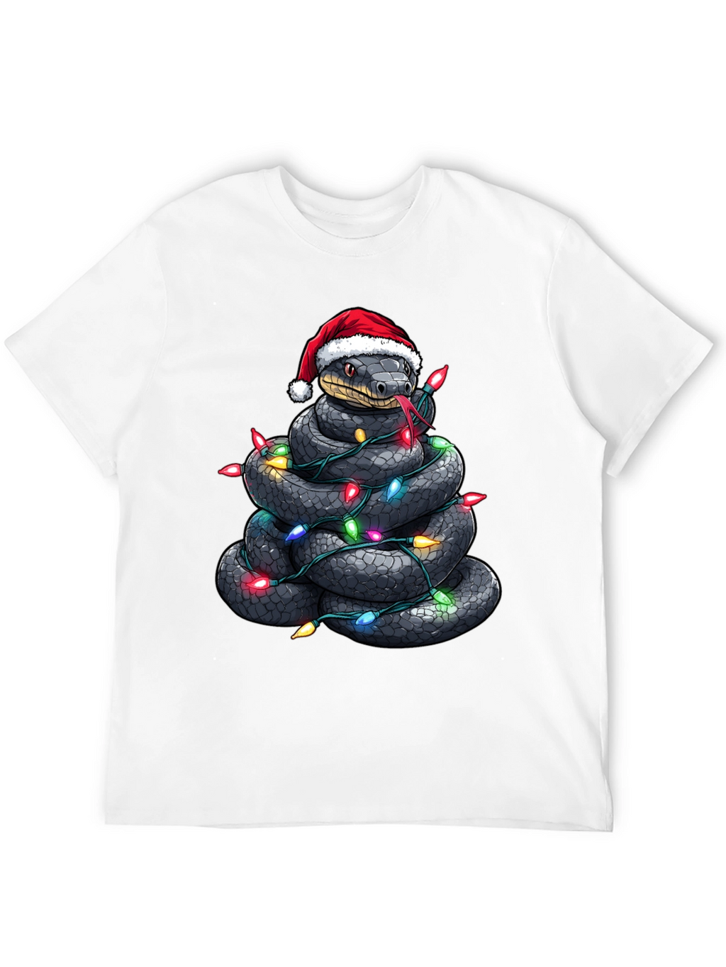 Festive Snake Christmas T-Shirt