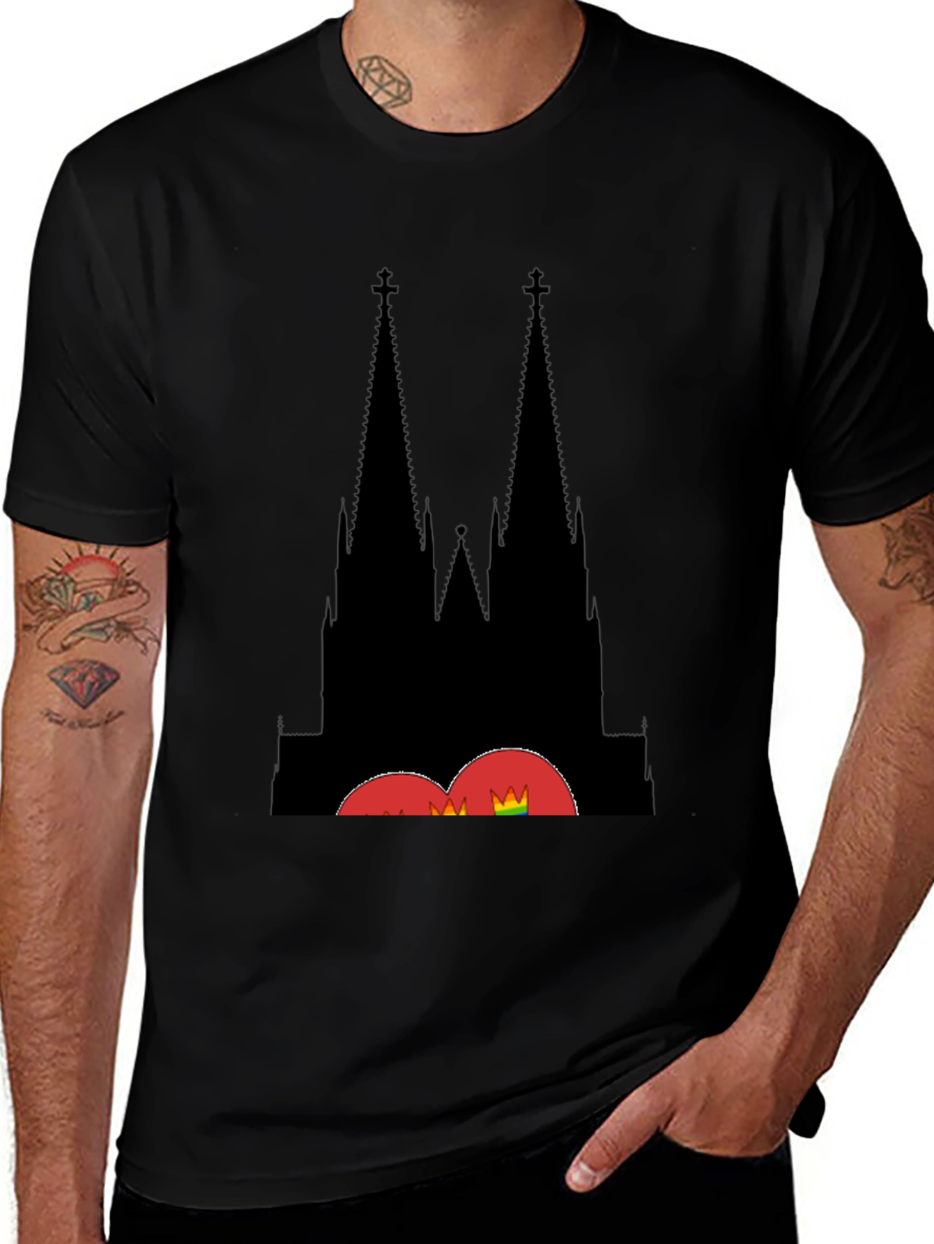 Cologne Cathedral Black T-Shirt