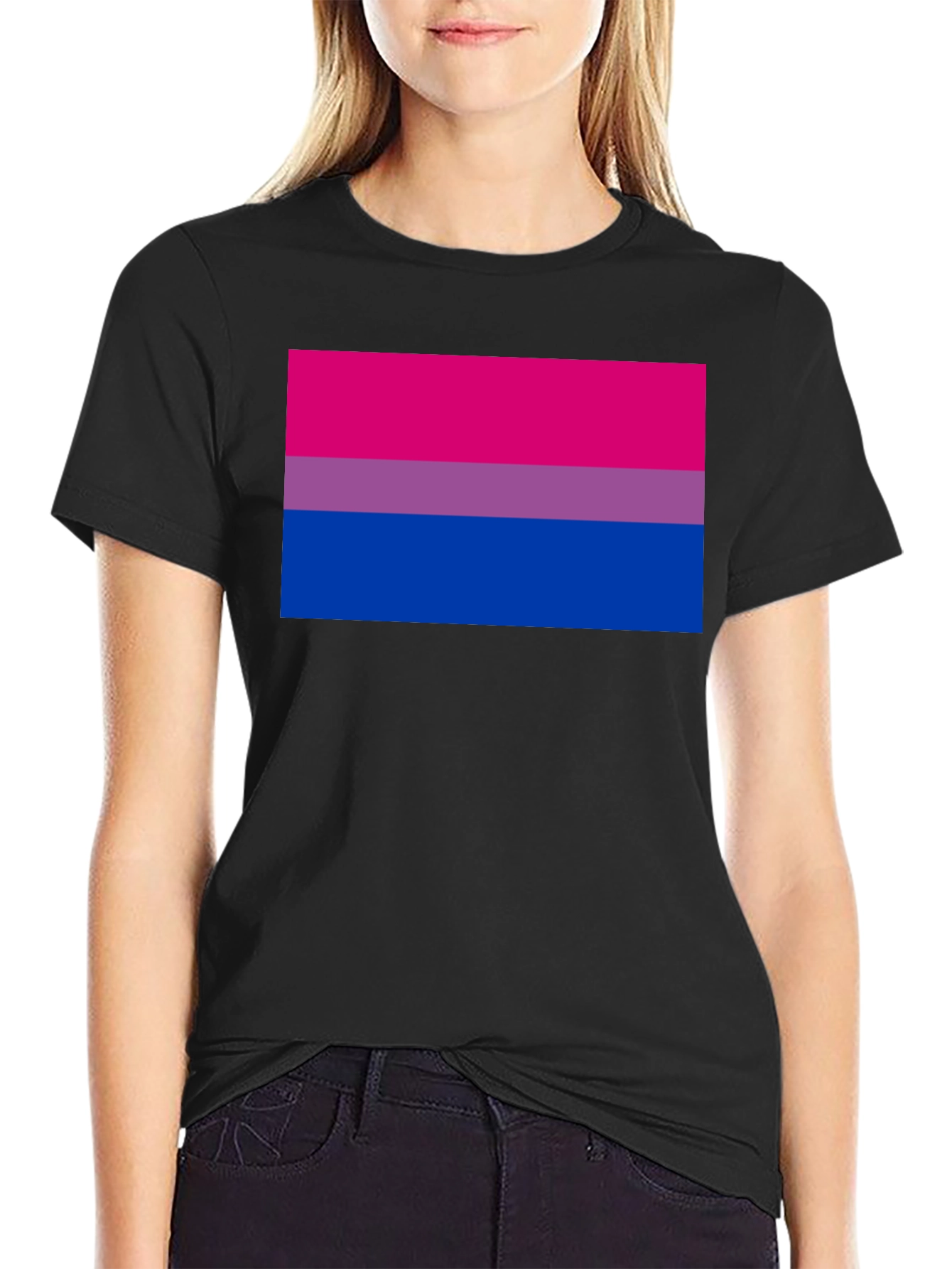Bisexual Pride Flag Graphic T-Shirt
