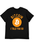 Bitcoin I Told You So Black T-Shirt
