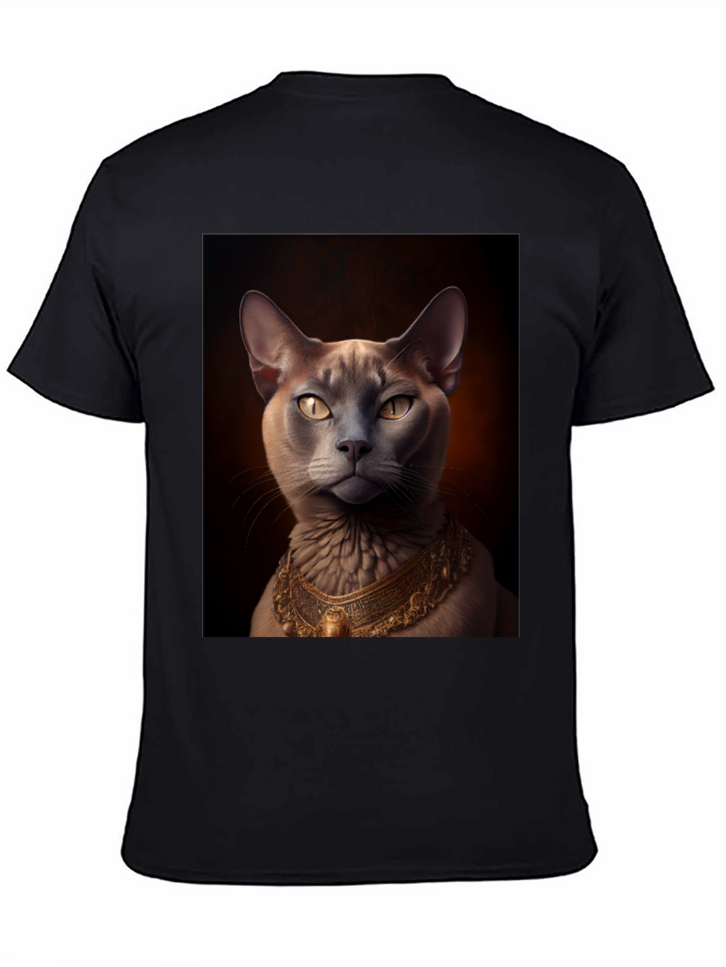 Royal Cat Graphic Tee - Black T-Shirt