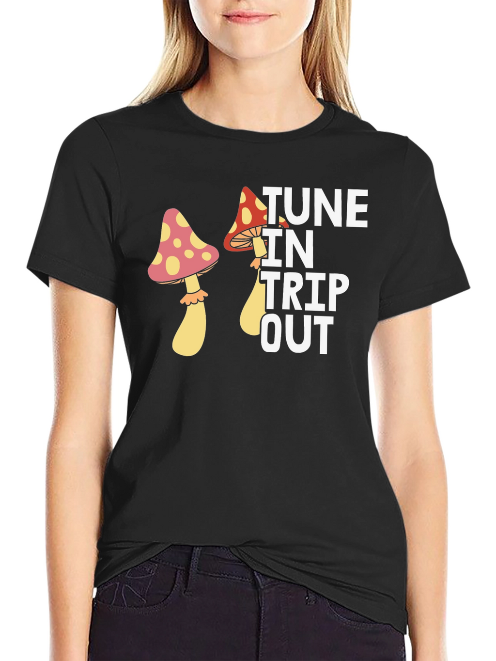 Tune In Trip Out Mushroom Graphic Tee