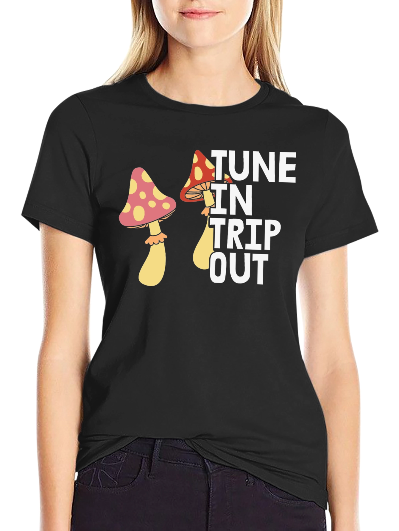 Tune In Trip Out Mushroom Graphic Tee