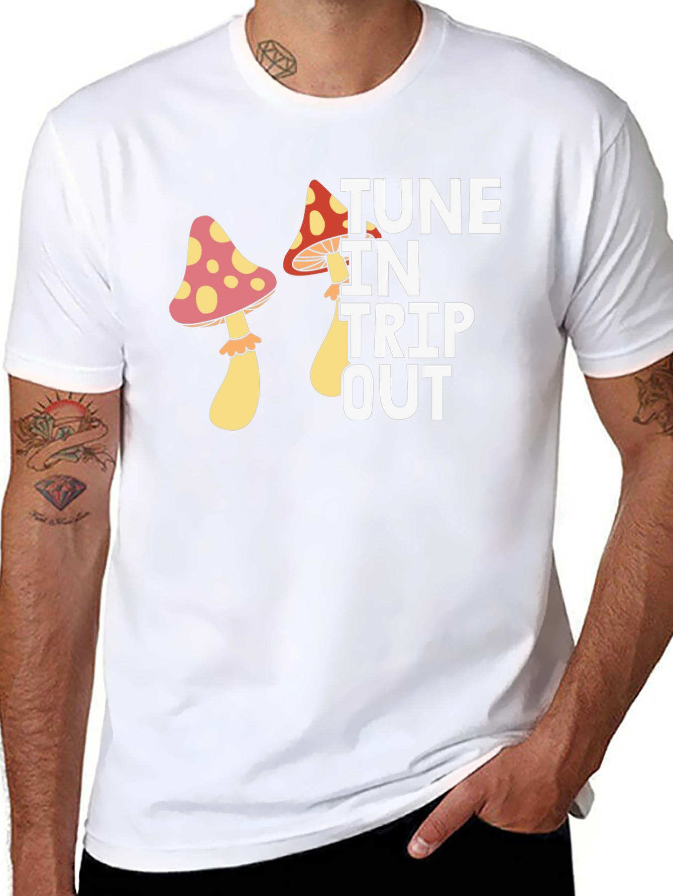 Tune In Trip Out Mushroom Graphic Tee