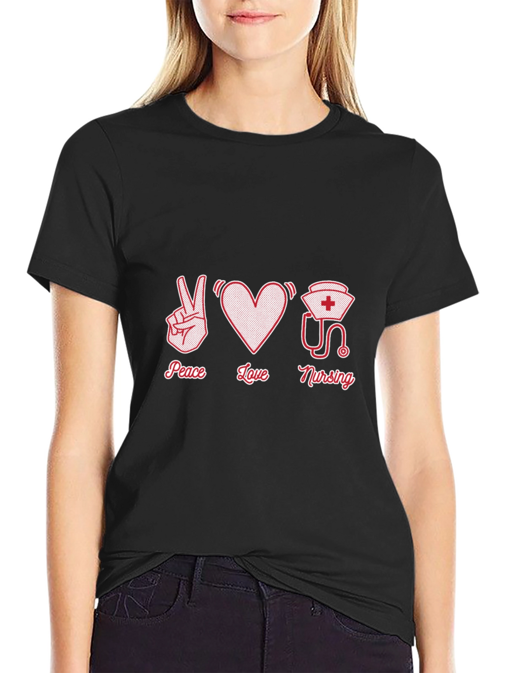 Peace Love Nursing Graphic Tee