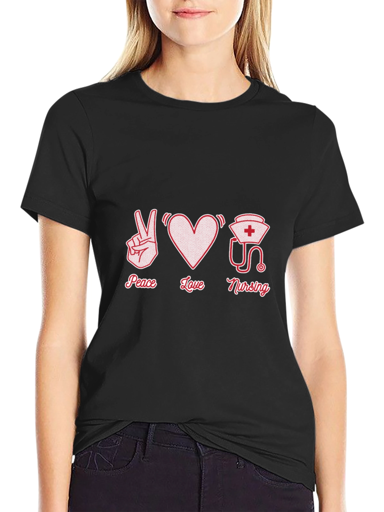 Peace Love Nursing Graphic Tee
