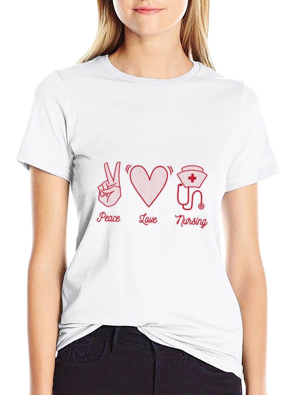 Peace Love Nursing Graphic Tee