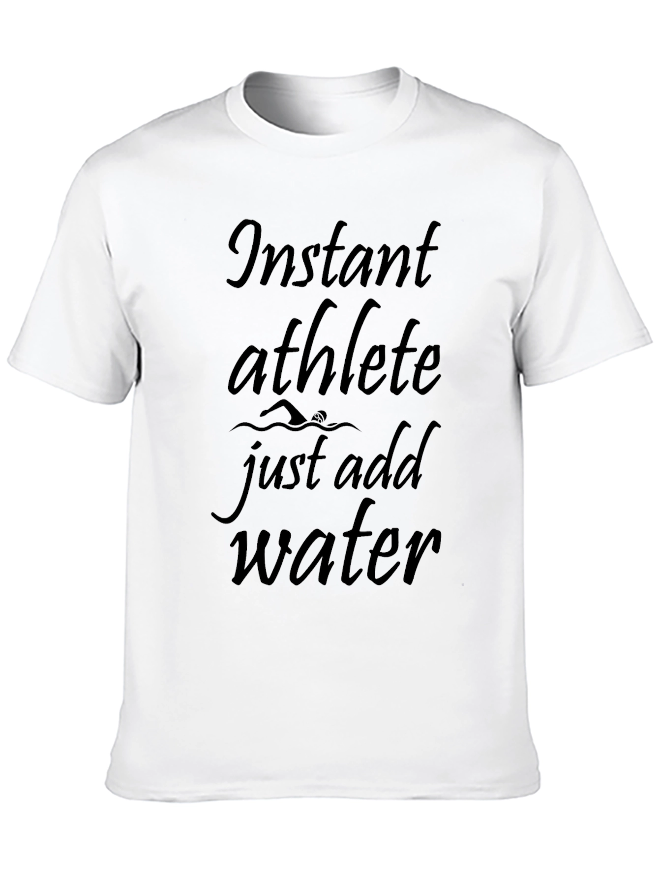 Instant Athlete Just Add Water Black T-Shirt