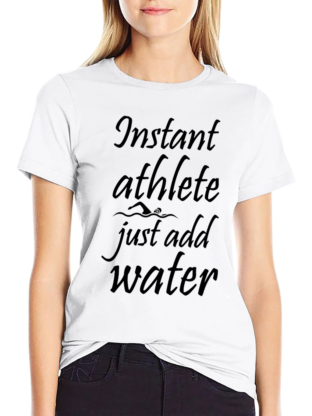 Instant Athlete Just Add Water Black T-Shirt