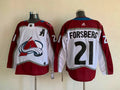 Men's Colorado Avalanche Peter Forsberg #21 White Home Breakaway Jerseys