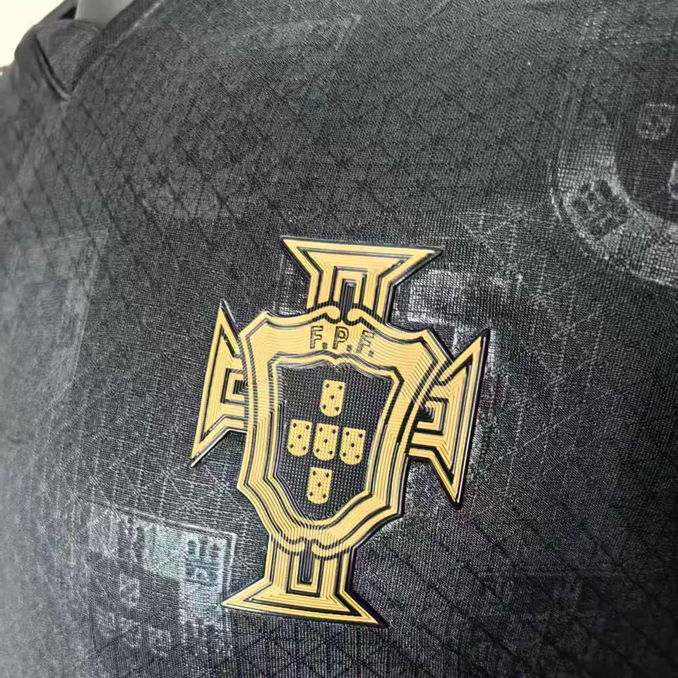 2026/27 Portugal Special Edition Black Player Version Soccer Jersey Detail 2