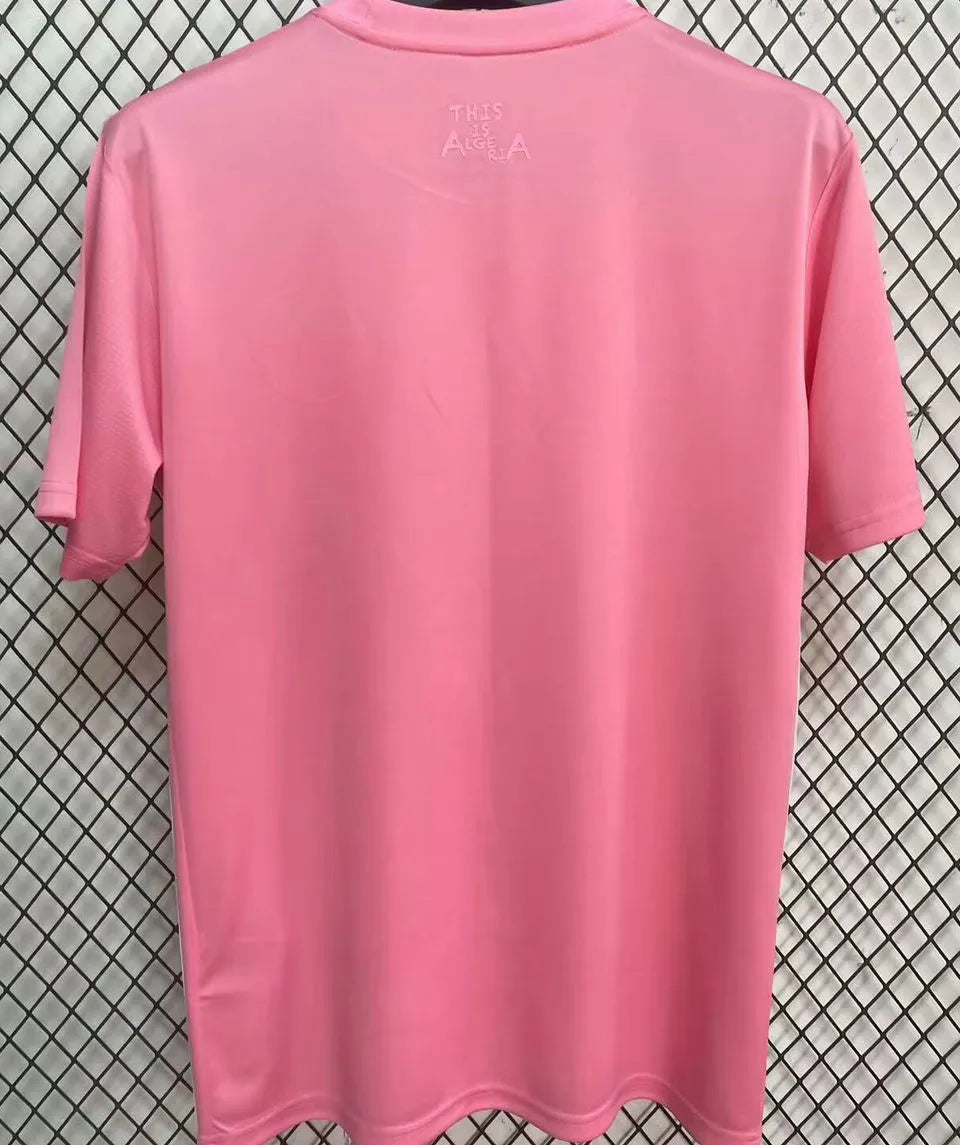 2025 Algeria Special Edition Pink Fans Soccer Jersey Back