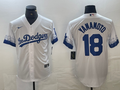 Men's Los Angeles Dodgers Yoshinobu Yamamoto #18 White Replica Player Jerseys