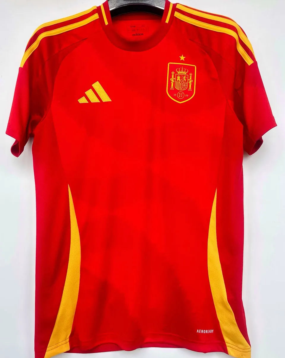 RODRIGO #16 Spain 1:1 Quality Home Red Fans Jersey 2024/25 ★★ Detail 1
