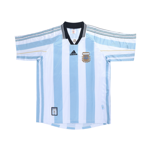 BATISTUTA #9 Retro Argentina Home Jersey World Cup 1998 Image 3
