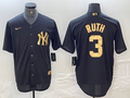 Men's New York Yankees Babe Ruth #3 Black Limited Player Jerseys