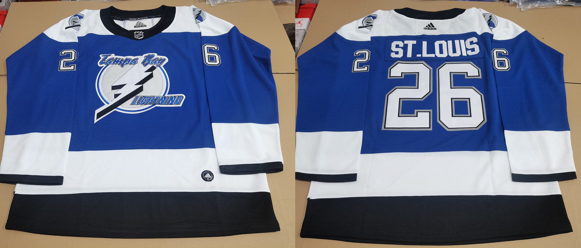 Men's Tampa Bay Lightning Martin St. Louis #26 Blue Game Jerseys