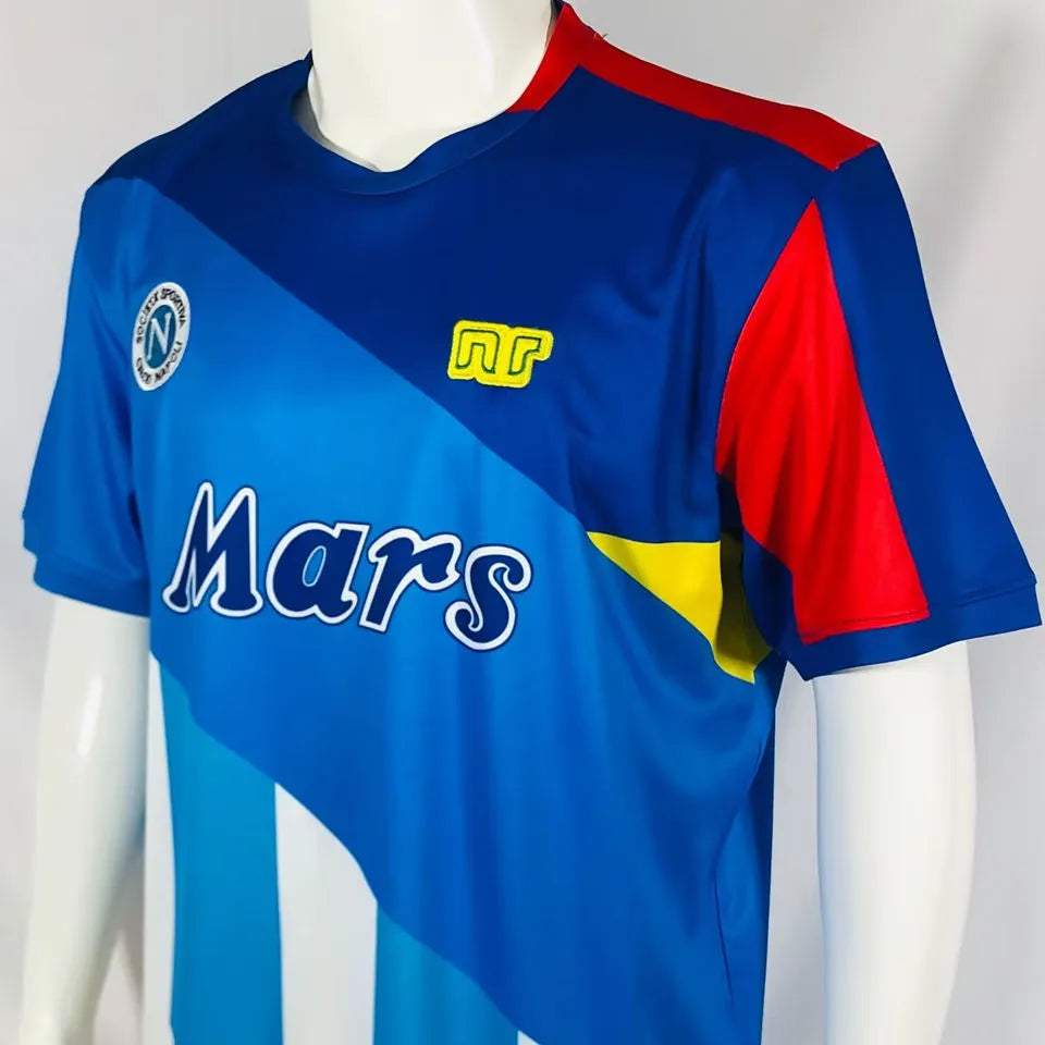 #10 Napoli Maradona Version Retro Soccer Jersey 背后10号 ★★ Detail 2