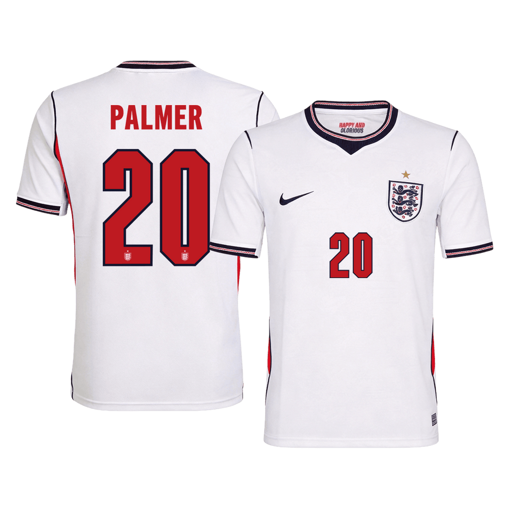PALMER #20 England Home Soccer Jersey World Cup 2026 White Front