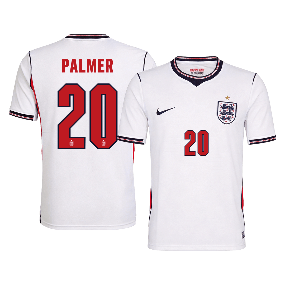 PALMER #20 England Home Soccer Jersey World Cup 2026 White Front