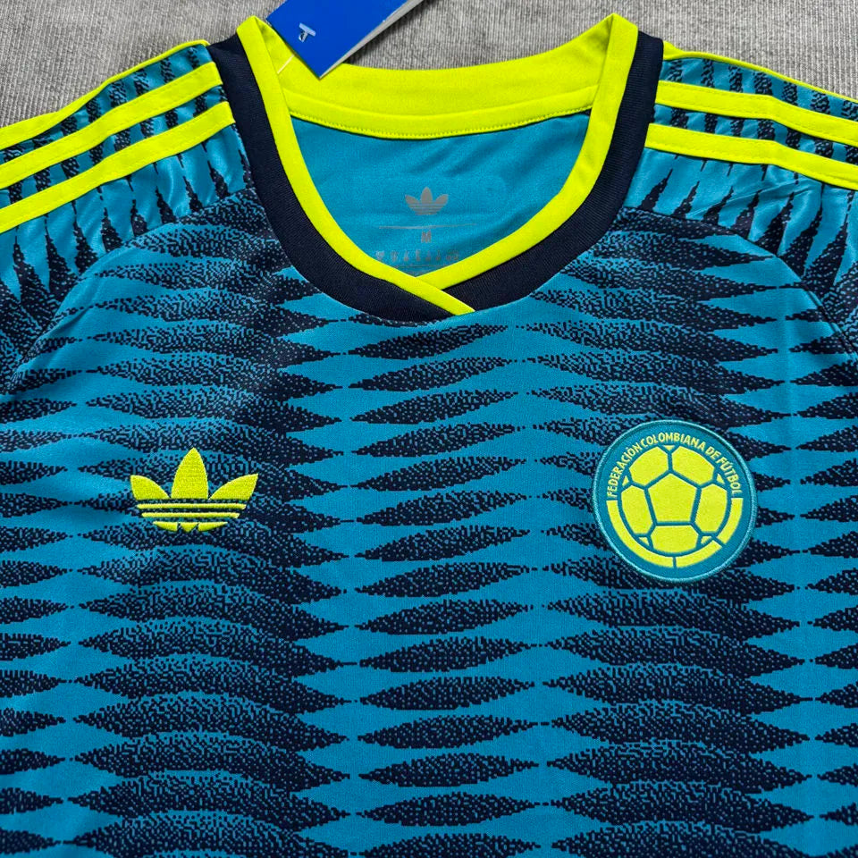 2026/27 Colombia Away Blue Women Soccer Jersey Detail 1