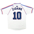 Zidane #10 Retro France Away Jersey World Cup 1998 Front
