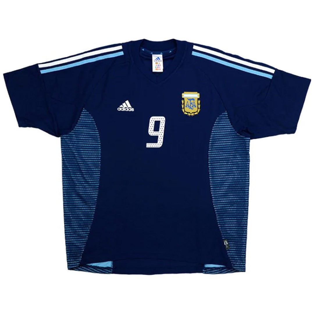 BATISTUTA #9 Retro Argentina Away Jersey World Cup 2002 Back