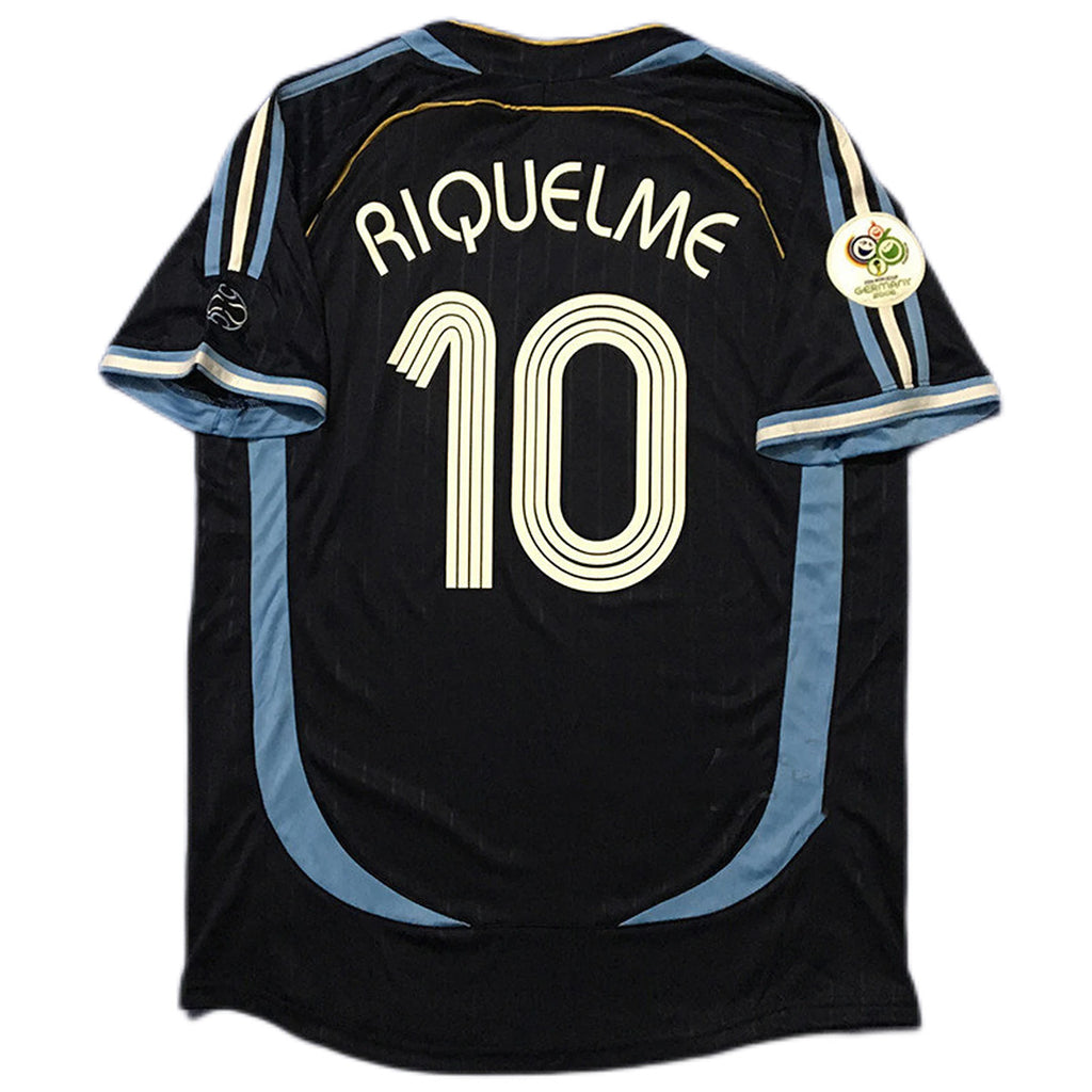 RIQUELME #10 Retro Argentina Away Jersey World Cup 2006 Back