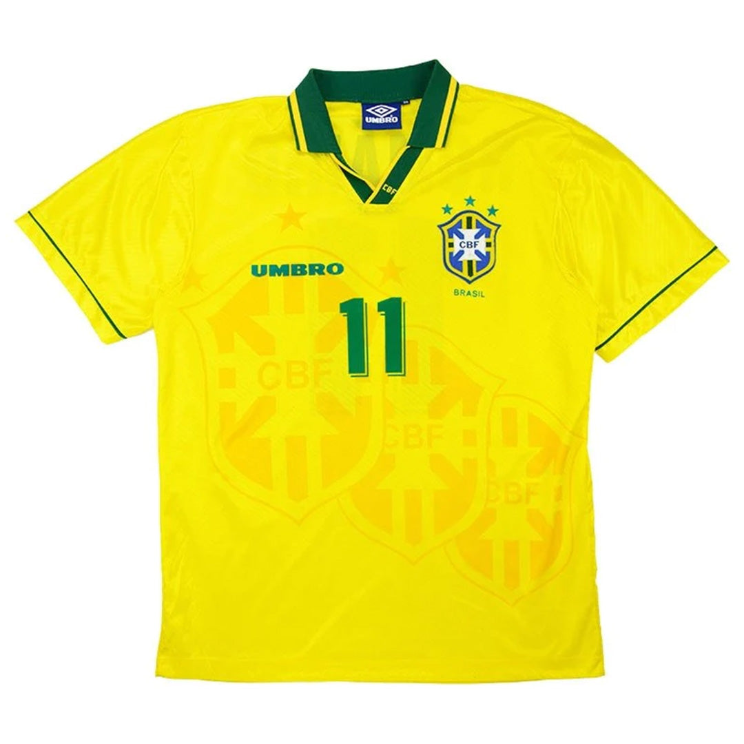 ROMÁRIO #11 Retro Brazil Home Jersey World Cup 1994 Back