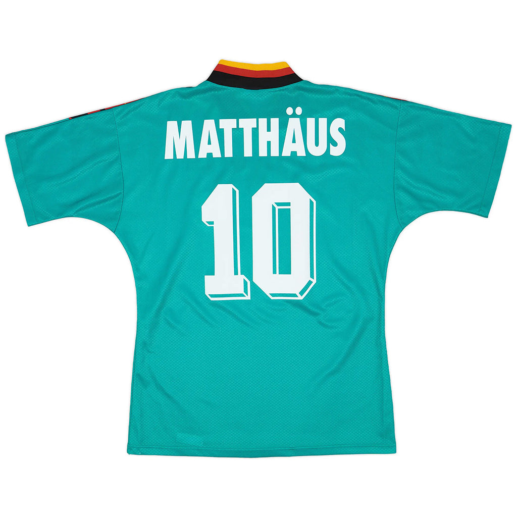 Matthäus #10 Retro Germany Away Jersey 1994 Front