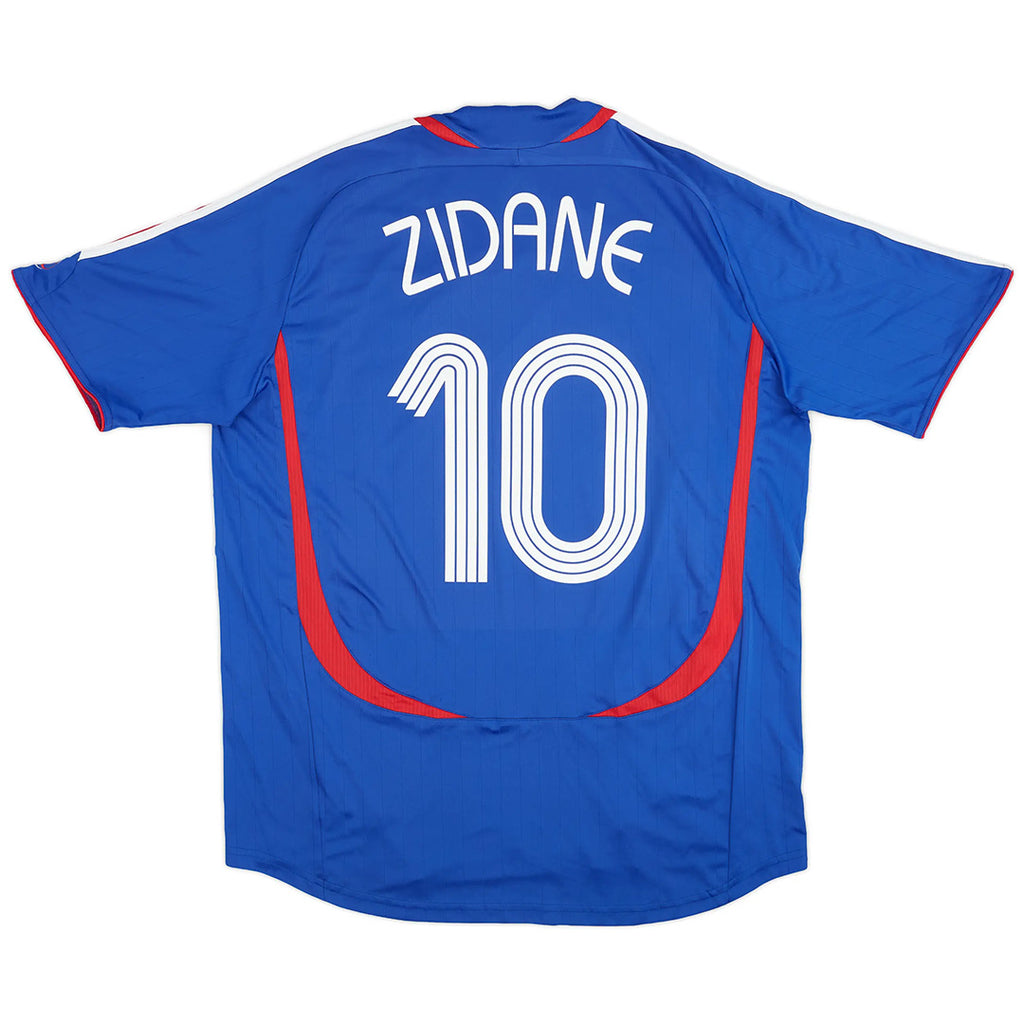 ZIDANE #10 Retro France Home Jersey World Cup 2006 Front