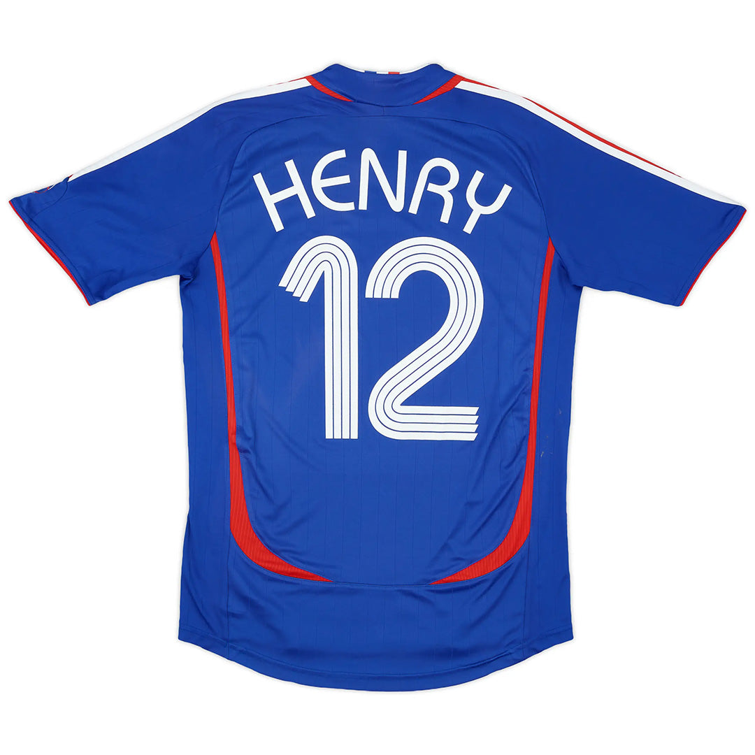 HENRY #12 Retro France Home Jersey World Cup 2006 Front