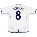 SCHOLES #8 Retro England Home Jersey World Cup 2002 Front