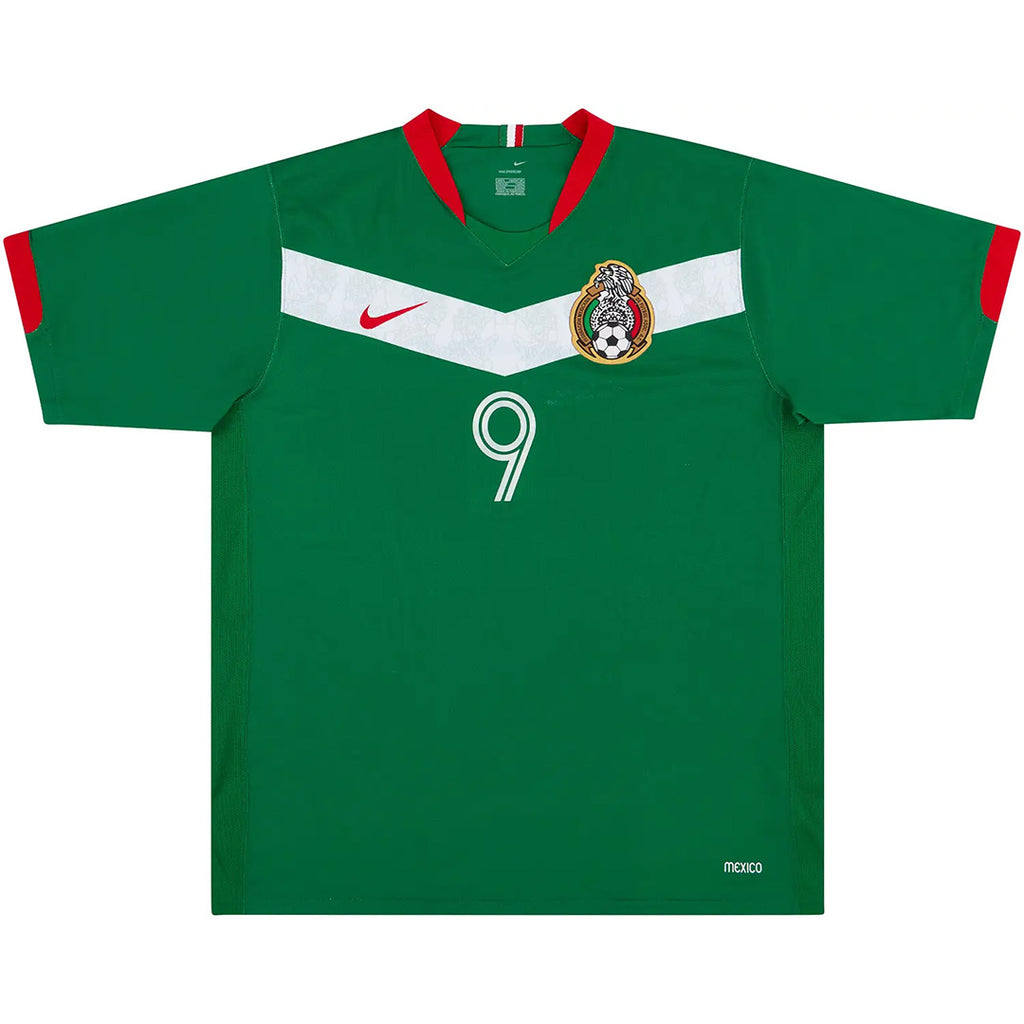 BORGETTI #9 Retro Mexico Home Jersey World Cup 2006 Back