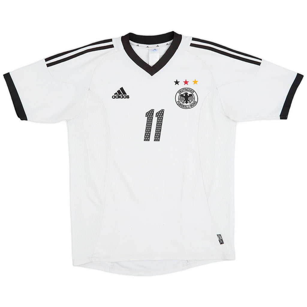 KLOSE #11 Retro Germany Home Jersey World Cup 2002 Back