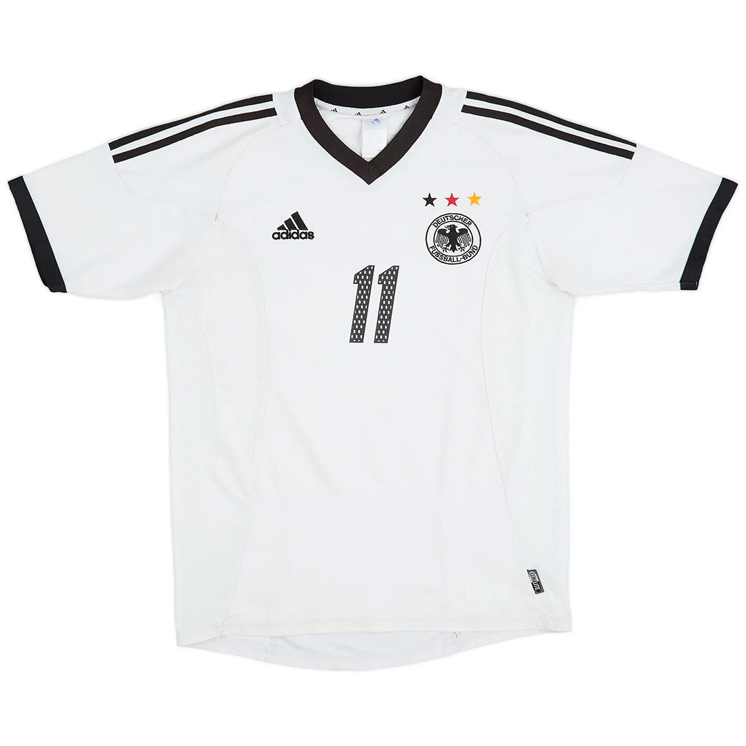 KLOSE #11 Retro Germany Home Jersey World Cup 2002 Back