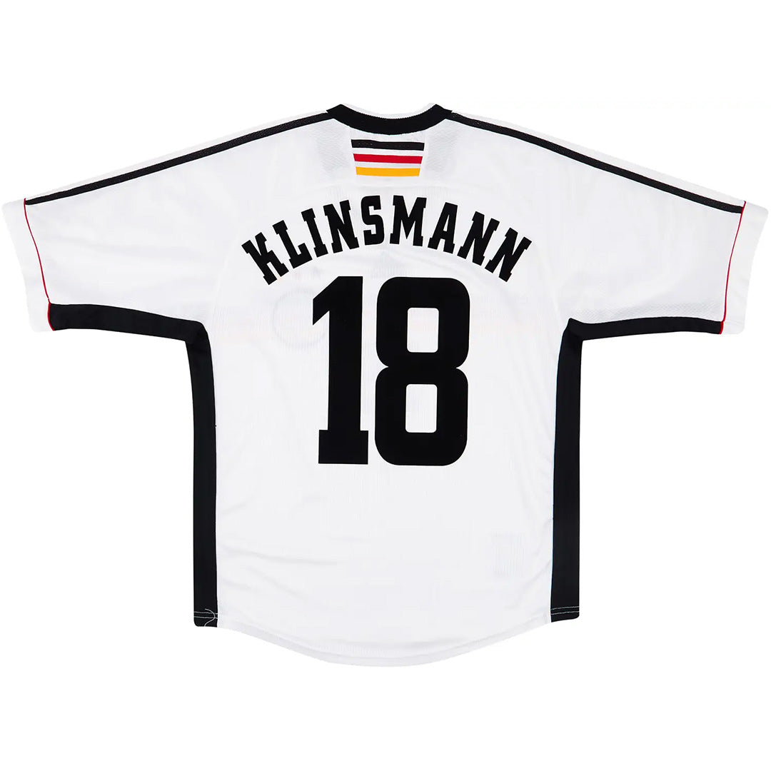 KLINSMANN #18 Retro Germany Home Jersey 1998 Front