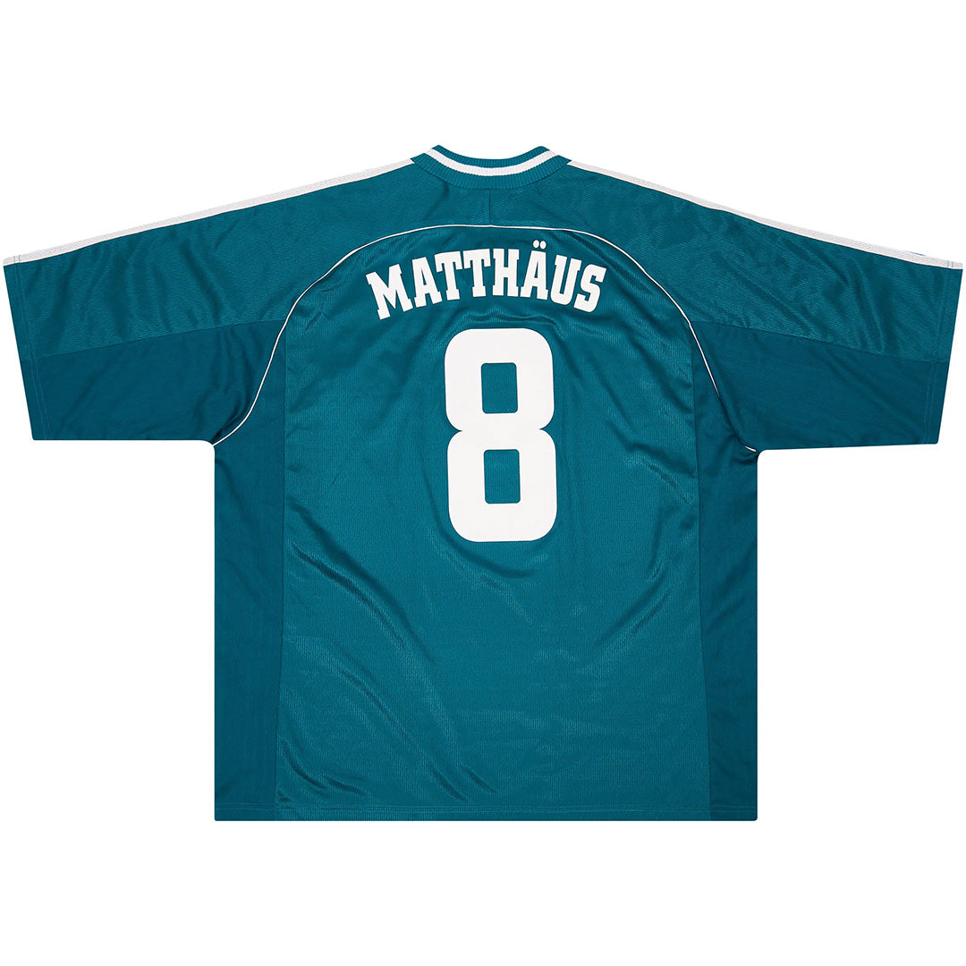 MATTHÄUS #8 Retro Germany Away Jersey World Cup 1998 Front