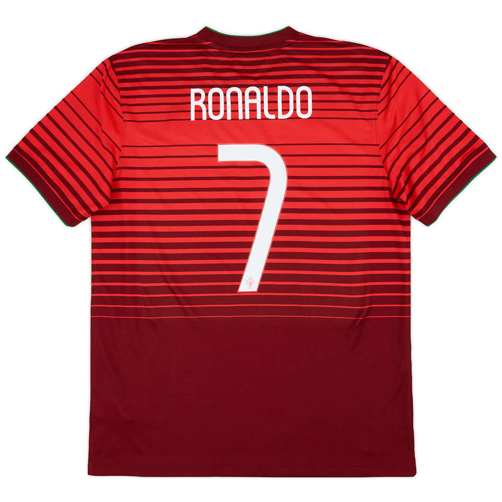 RONALDO #7 Retro Portugal Home Jersey World Cup 2014 Front