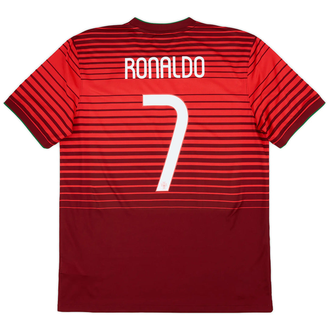 RONALDO #7 Retro Portugal Home Jersey World Cup 2014 Front