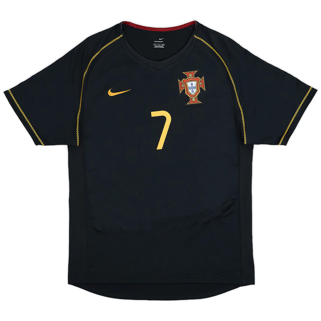 FIGO #7 Retro Portugal Away Jersey World Cup 2006 Back