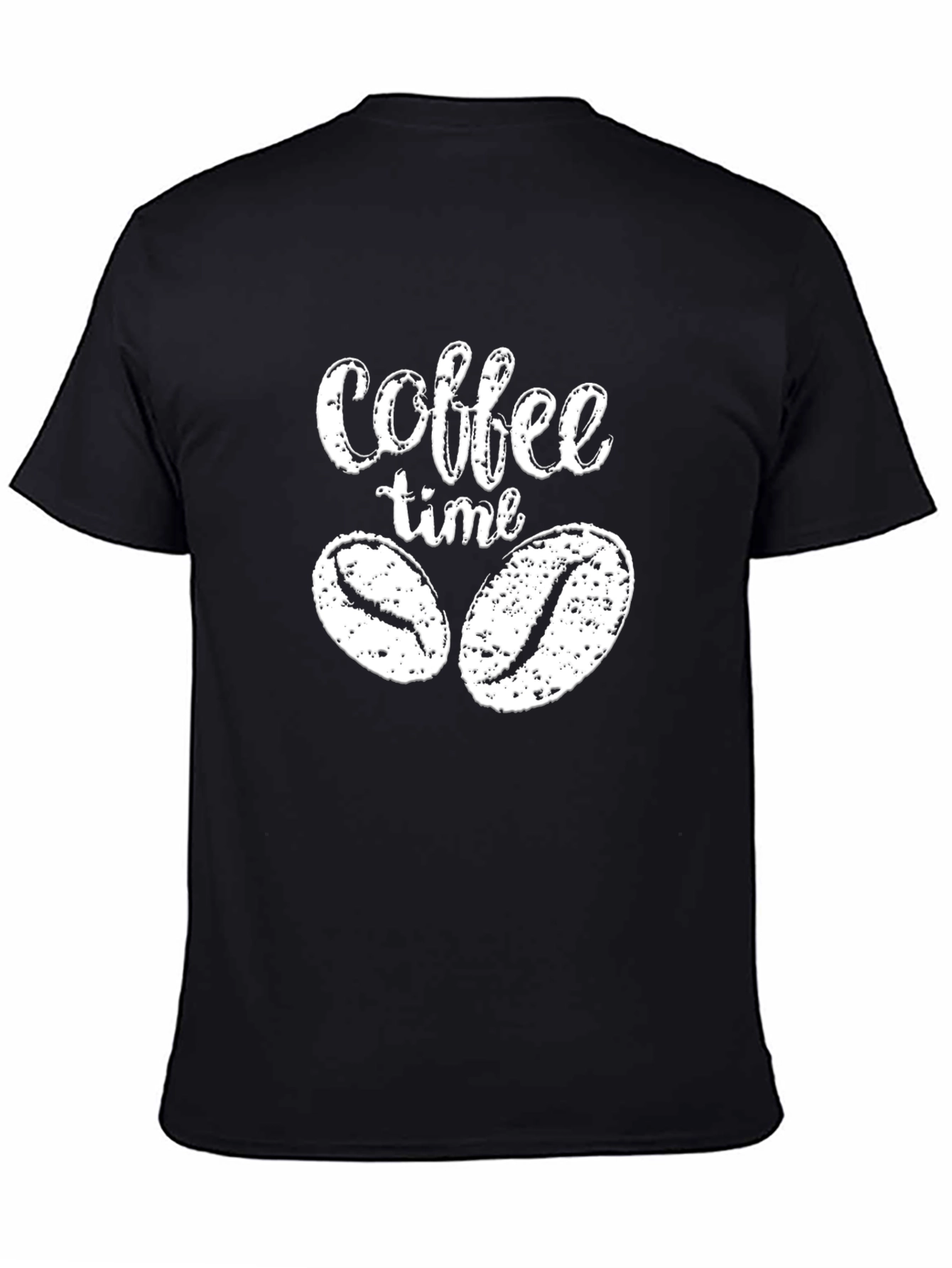 Coffee Time Black Graphic T-Shirt