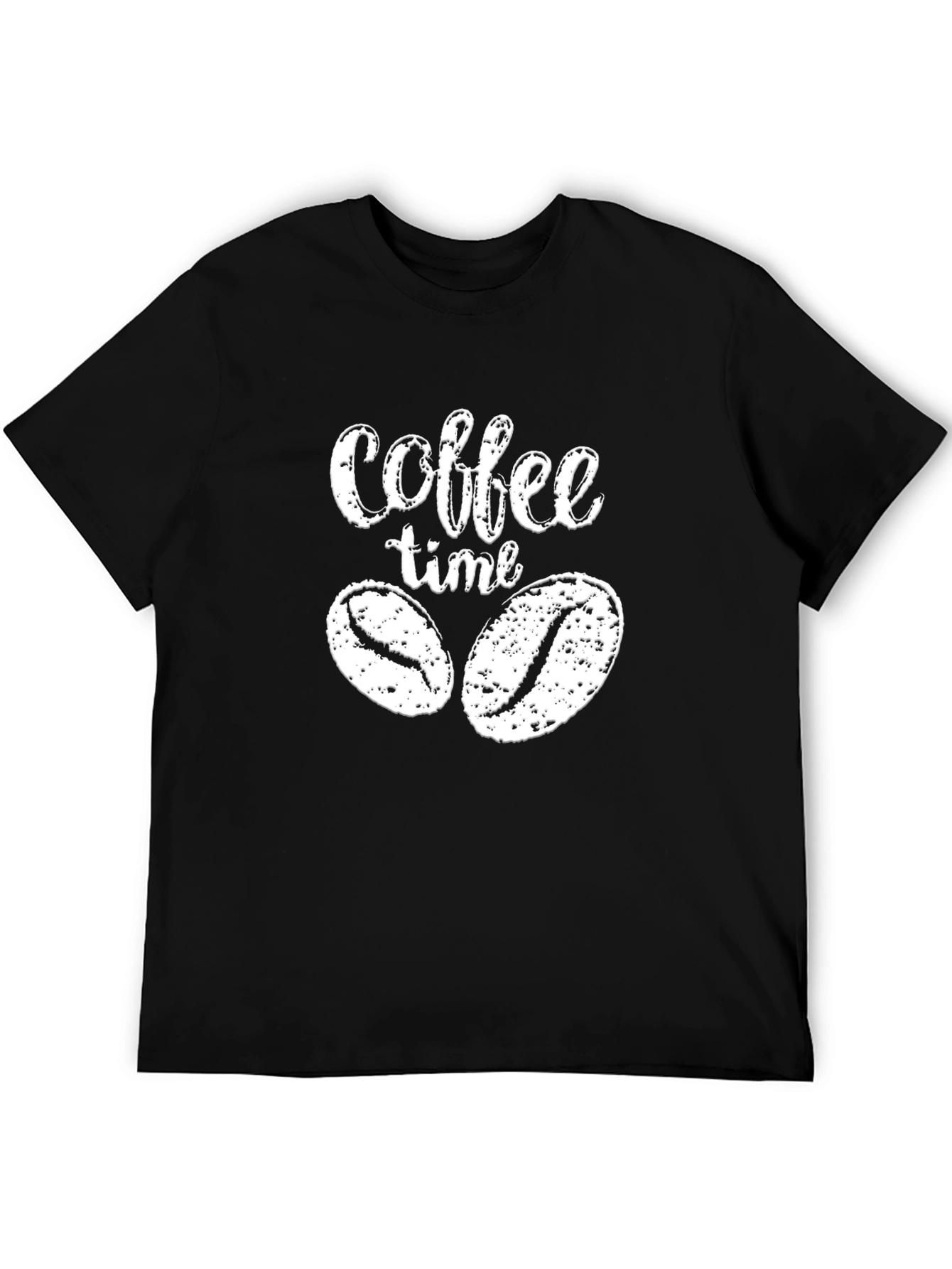 Coffee Time Black Graphic T-Shirt