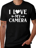 I Love My Camera T-Shirt - Photography Enthusiast Apparel