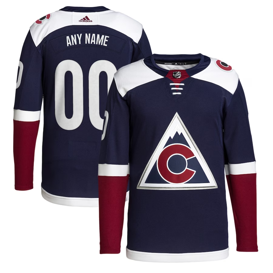 Men's Colorado Avalanche Navy 2018/19 Alternate Primegreen Authentic Pro Custom Jerseys