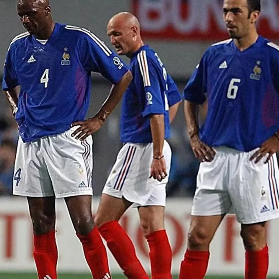 ZIDANE #10 France Home Blue Retro Soccer Jersey 2002 ★★ Detail 2