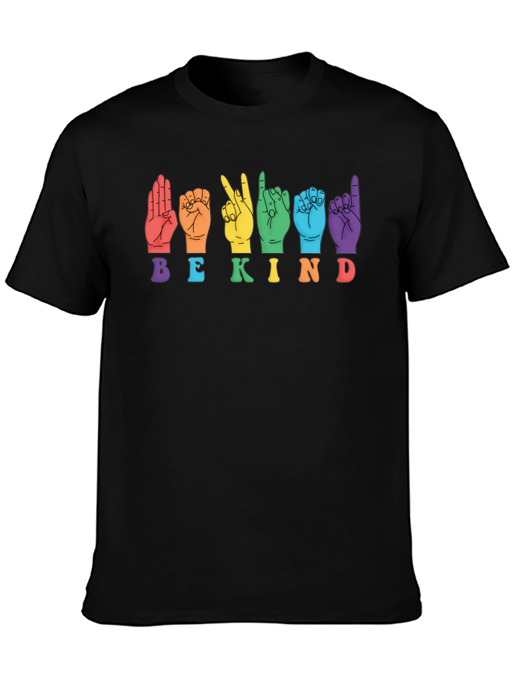 Be Kind Sign Language Graphic T-Shirt