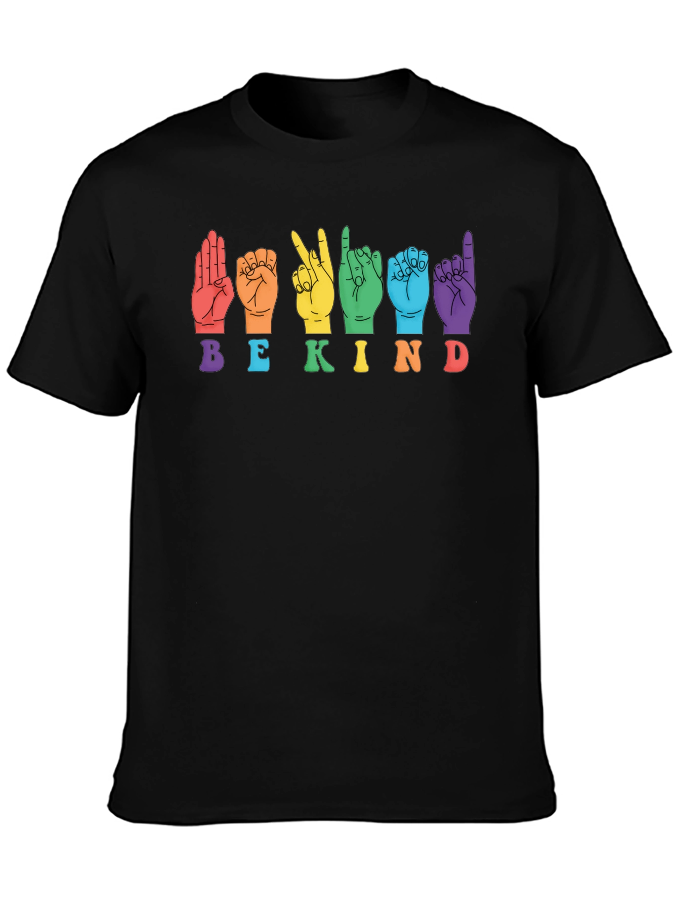 Be Kind Sign Language Graphic T-Shirt